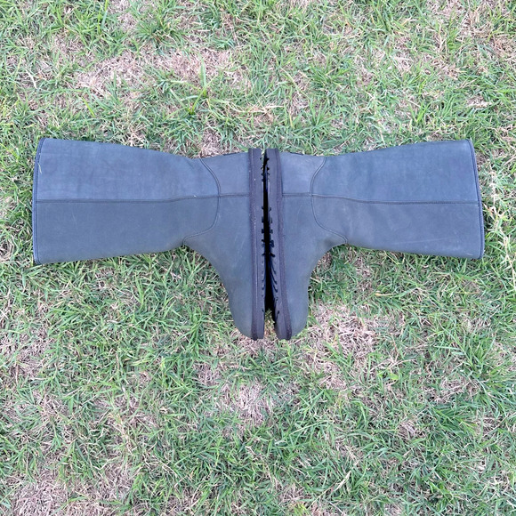 UGG Australia Annarosa Button Boot Women’s Size 9 Charcoal Leather Button Tall - Picture 4 of 6